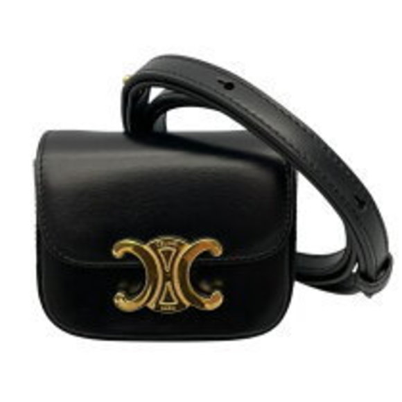 Celine Claude black Calf Shoulder Bag - Picture 1 of 7